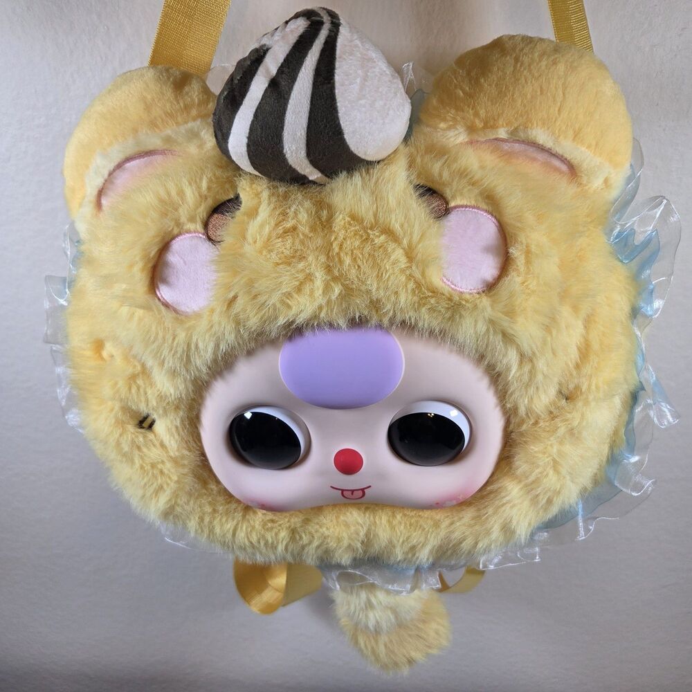 Baby Three BB3 800% Fairy Tale Big Head Backpack Yellow Mouse Gua Gua Plush